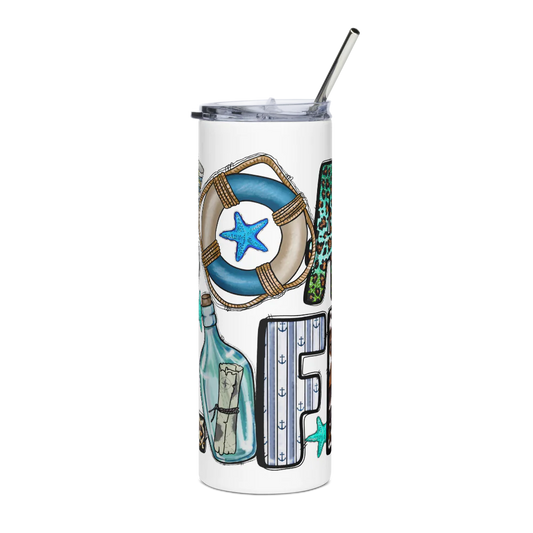 Boat Life 20 oz Stainless Steel Tumbler – Catch Me Coastal Line