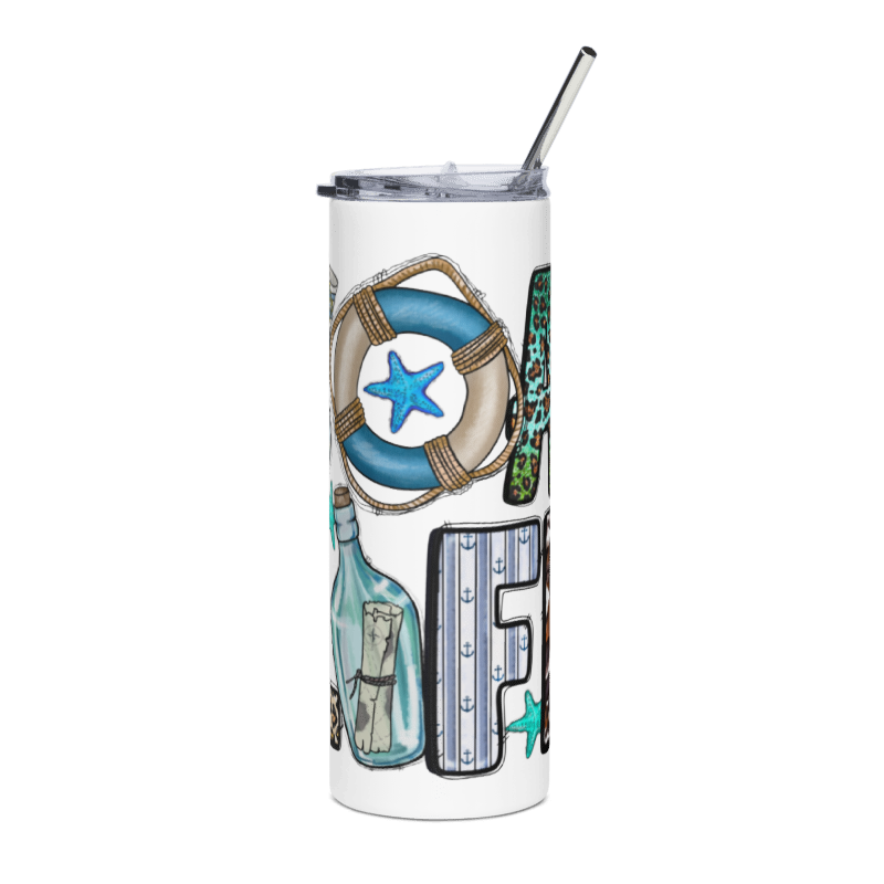 Boat Life 20 oz Stainless Steel Tumbler – Catch Me Coastal Line