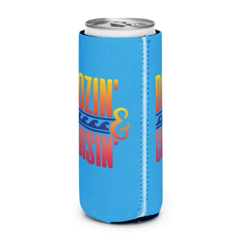 Boozin' and Cruisin' Slim Tall Can Cooler – Catch Me Coastal Collection